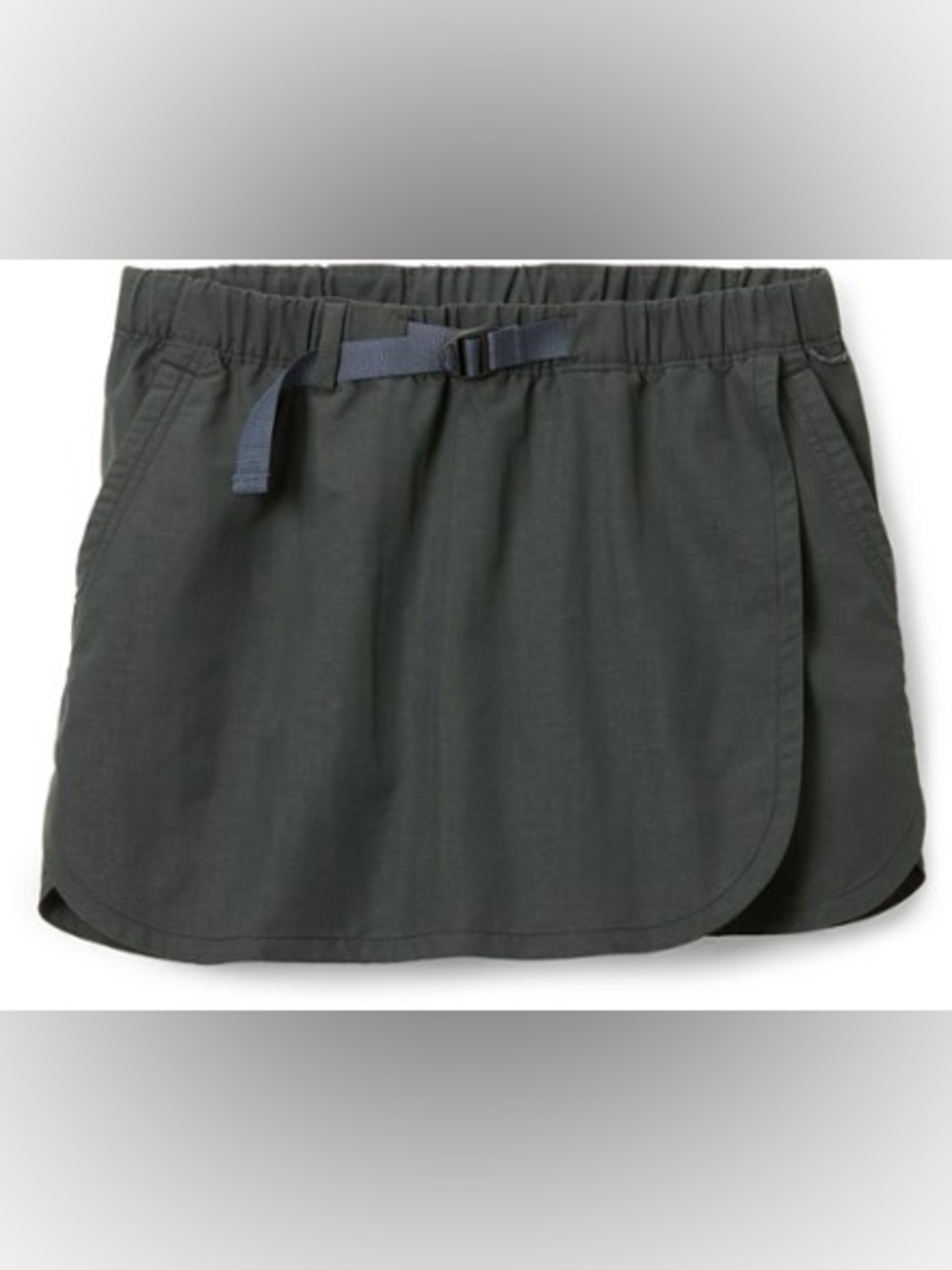 REI Co-op Trailmade Hiking Skort Black Medium Water Repellent UPF 50+